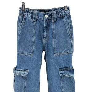 URBAN OUTFITTERS BDG Skate Stonewash Blue Cargo Denim Jeans Women's Size 24